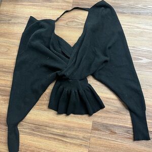 Chic Black V-Neck Sweater